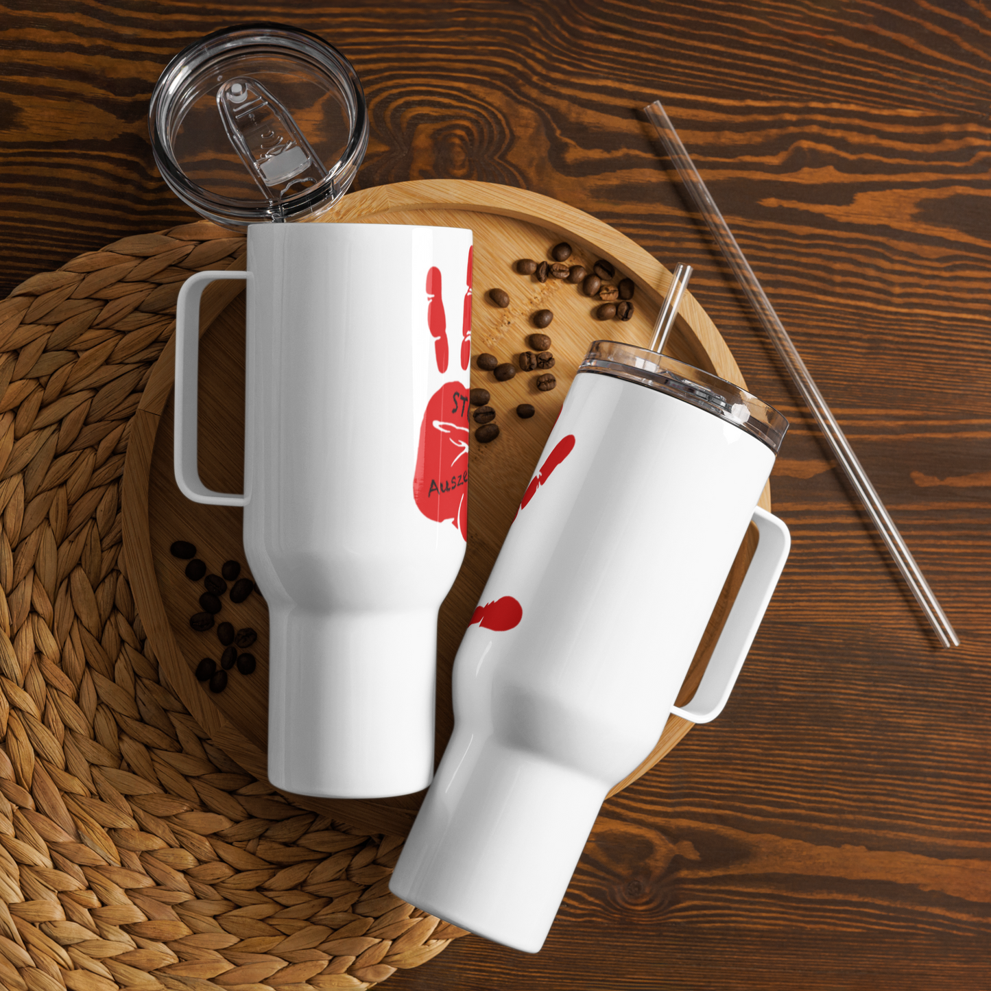 Reisebecher mit Griff